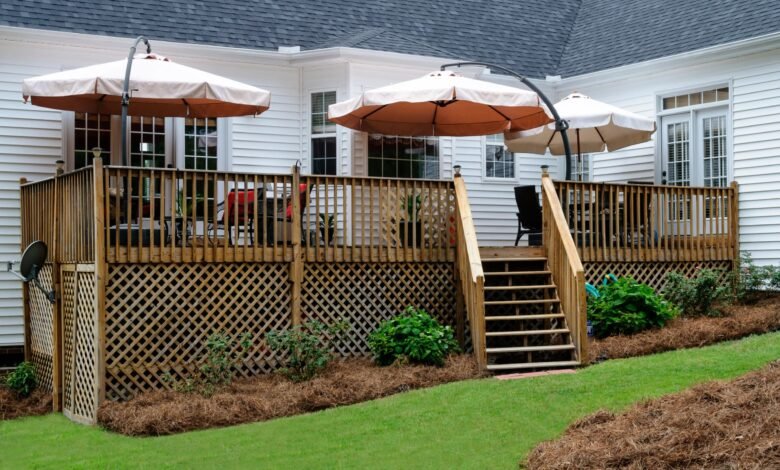 what to put under decking