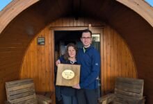 four in a bed glamping