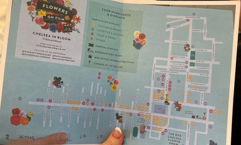 chelsea in bloom map