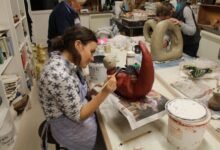 pottery class devon